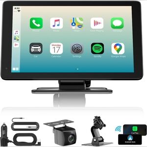 New BDFFLY Portable Wireless Carplay Screen for Car, Apple & Android